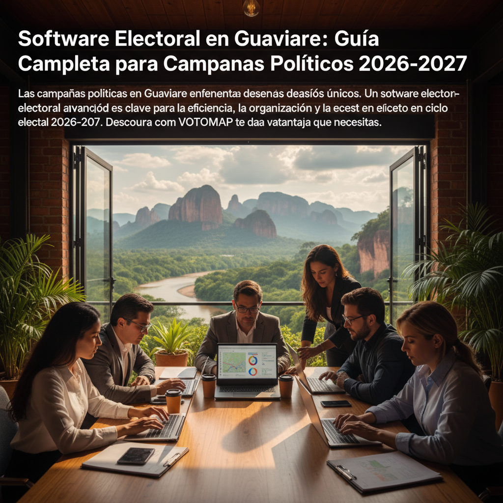 Software Electoral en Guaviare: Guía Completa para Campañas Políticas 2026-2027